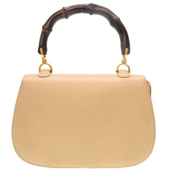 Gucci bamboo leather beige Handbag - Picture 2 of 8
